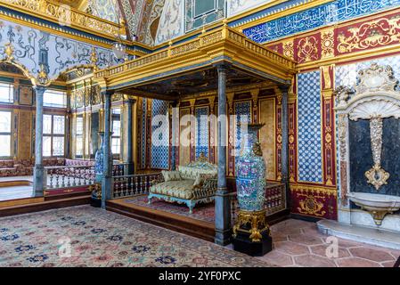 Harem Imperial Hall del Palazzo Topkapi a Istanbul, Turchia. Foto Stock