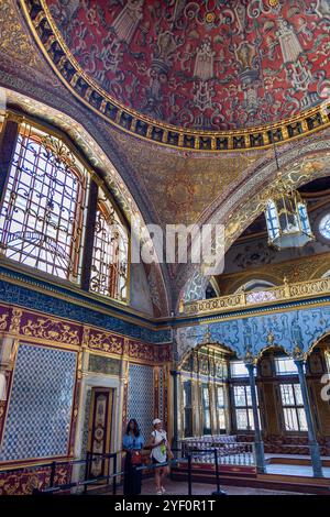 Harem Imperial Hall del Palazzo Topkapi a Istanbul, Turchia. Foto Stock