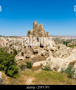 Cave Churches al Goreme Open Air Museum nella Rose Valley Cappadocia, Turchia. Foto Stock