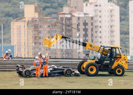 San Paolo, Brasile. 16 ottobre 2024. SAN PAOLO, BRASILE - 02 NOVEMBRE: Niko Hulkenberg del team Haas F1 durante la gara sprint del Gran Premio del Brasile di Formula 1 FIA all'autodromo Jose Carlos Pace il 2 novembre 2024 a Interlagos, San Paolo, Brasile. (Marcelo Machado de Melo /SPP) credito: SPP Sport Press Photo. /Alamy Live News Foto Stock