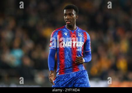 Wolverhampton, Regno Unito. 2 novembre 2024. Eddie Nketiah di Crystal Palace durante la partita di Premier League Wolverhampton Wanderers vs Crystal Palace a Molineux, Wolverhampton, Regno Unito, 2 novembre 2024 (foto di Gareth Evans/News Images) a Wolverhampton, Regno Unito, il 2/11/2024. (Foto di Gareth Evans/News Images/Sipa USA) credito: SIPA USA/Alamy Live News Foto Stock