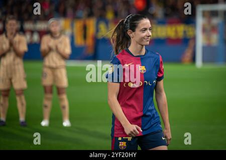 Sant Joan Despi, Spagna. 2 novembre 2024. Durante una partita di Liga F tra FC Barcelona e SD Eibar all'Estadi Johan Cruyff a Sant Joan Despi, Barcellona, Spagna, il 2 novembre 2024. Foto di Felipe Mondino/Sipa USA credito: SIPA USA/Alamy Live News Foto Stock