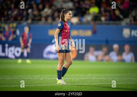 Sant Joan Despi, Spagna. 2 novembre 2024. Durante una partita di Liga F tra FC Barcelona e SD Eibar all'Estadi Johan Cruyff a Sant Joan Despi, Barcellona, Spagna, il 2 novembre 2024. Foto di Felipe Mondino/Sipa USA credito: SIPA USA/Alamy Live News Foto Stock