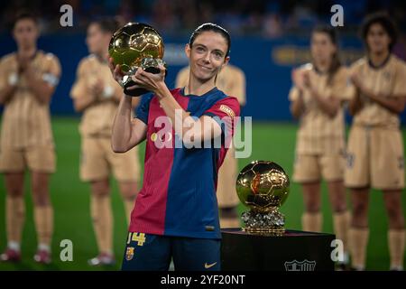 Sant Joan Despi, Spagna. 2 novembre 2024. Durante una partita di Liga F tra FC Barcelona e SD Eibar all'Estadi Johan Cruyff a Sant Joan Despi, Barcellona, Spagna, il 2 novembre 2024. Foto di Felipe Mondino/Sipa USA credito: SIPA USA/Alamy Live News Foto Stock