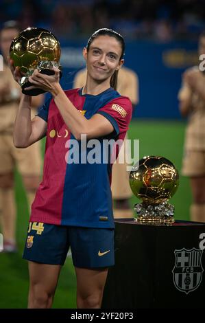 Sant Joan Despi, Spagna. 2 novembre 2024. Durante una partita di Liga F tra FC Barcelona e SD Eibar all'Estadi Johan Cruyff a Sant Joan Despi, Barcellona, Spagna, il 2 novembre 2024. Foto di Felipe Mondino/Sipa USA credito: SIPA USA/Alamy Live News Foto Stock