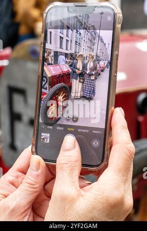 1904 Fiat 130HP in mostra allo spettacolo automobilistico 2024 St James a Pall Mall Londra Regno Unito Foto Stock