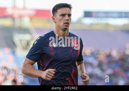 Nikola Moro (Bologna FC) durante Bologna FC vs US Lecce, partita di calcio italiano di serie A A Bologna, 2 novembre 2024 Foto Stock
