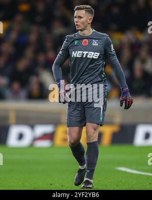 Wolverhampton, Regno Unito. 2 novembre 2024. Dean Henderson di Crystal Palace durante la partita di Premier League Wolverhampton Wanderers vs Crystal Palace a Molineux, Wolverhampton, Regno Unito, 2 novembre 2024 (foto di Gareth Evans/News Images) a Wolverhampton, Regno Unito, il 2/11/2024. (Foto di Gareth Evans/News Images/Sipa USA) credito: SIPA USA/Alamy Live News Foto Stock