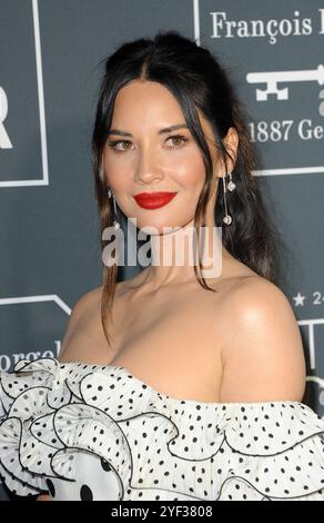 Olivia Munn alla ventiquattresima edizione critica' Choice Awards tenutosi presso la Barker Hangar a Santa Monica Stati Uniti d'America il 13 gennaio 2019. Foto Stock