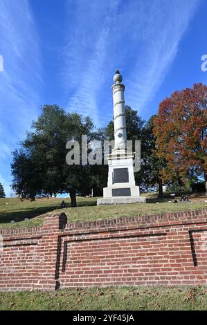 Fredericksburg Civil War Cemetery. Foto Stock