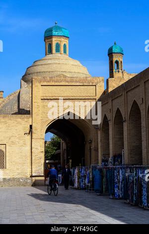 Bazar Toki Sarrafon Trading Dome a Buchara, Uzbekistan. Foto Stock