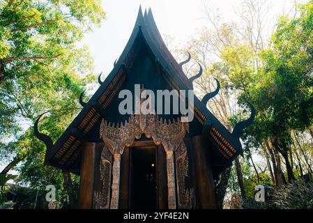 Chiang Rai, Thailandia - 27 luglio 2024: Baan Dam o Casa Nera, Museo d'Arte. Foto di alta qualità Foto Stock