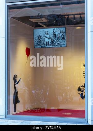 House of Banksy, mostra ad Amburgo, Germania, Europa Foto Stock