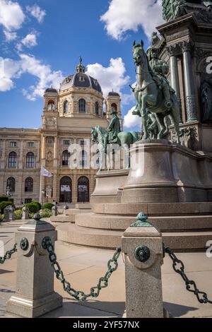 Vista sul quartiere dei musei di Viennas, Austria, Europa. Foto Stock