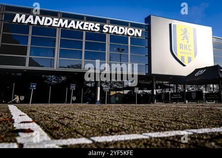 WAALWIJK, Paesi Bassi. 3 novembre 2024. SPO, Mandemakers Stadium, Dutch eredivisie, stagione 2024/2025, durante la partita RKC - Almere City, Stadiumoverview credito: Tiri pro/Alamy Live News Foto Stock