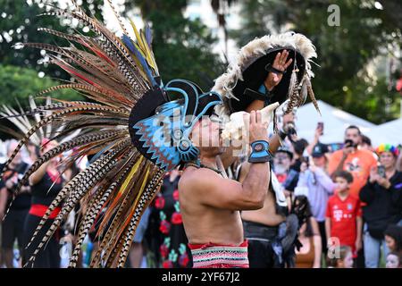 Fort Lauderdale, Florida, Stati Uniti. 2 novembre 2024. Vista del 2024 Day of the Dead Festival al Revolution Live il 2 novembre 2024 a Fort Lauderdale, Florida. Crediti: Mpi04/Media Punch/Alamy Live News Foto Stock