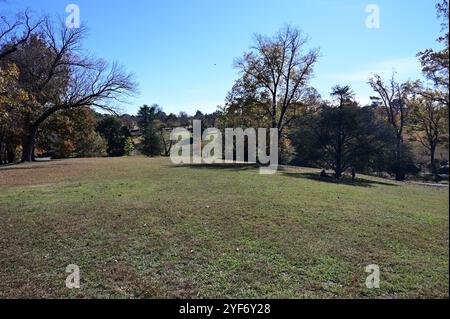 Parco pubblico di Maymont a Richmond, Virginia durante l'autunno e l'autunno. Foto Stock