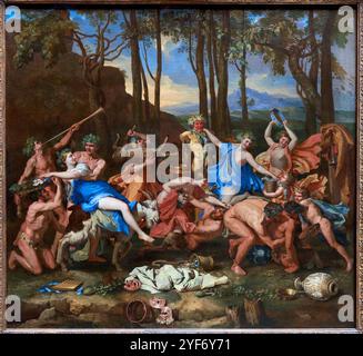 The Triumph of Pan, 1636, Nicolas Poussin (1594-1665), The National Gallery, Londra, REGNO UNITO. Foto Stock