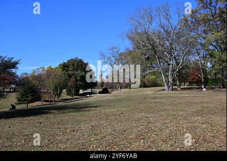 Parco pubblico di Maymont a Richmond, Virginia durante l'autunno e l'autunno. Foto Stock