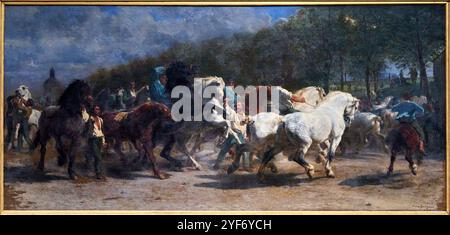 The Horse Fair, 1855, Rosa Bonheur (1822-1899), The National Gallery, Londra, REGNO UNITO. Foto Stock