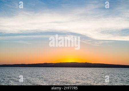 Tramonto su Carloforte, Sardegna Foto Stock