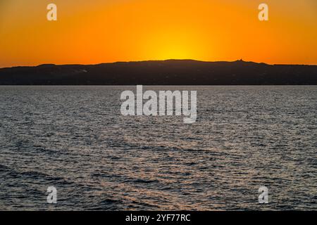 Tramonto su Carloforte, Sardegna Foto Stock