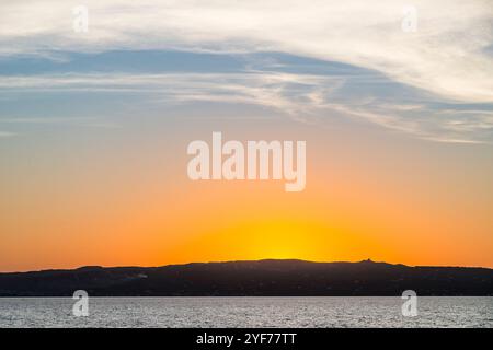 Tramonto su Carloforte, Sardegna Foto Stock