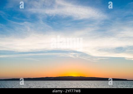 Tramonto su Carloforte, Sardegna Foto Stock