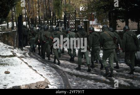 Fronte libanese del Libano dicembre 1981 / gennaio 1982 campo di addestramento Foto Stock