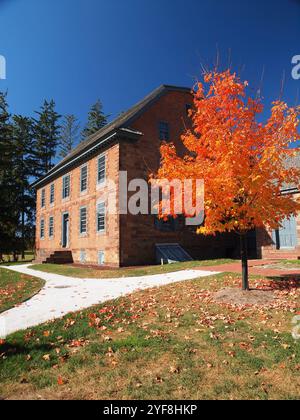 Costruita dal colonnello Theunis Dey negli anni '1770, la casa Dye fu utilizzata come quartier generale di George Washingtons nell'autunno del 1780. E' a Wayne, nel New Jersey. Foto Stock
