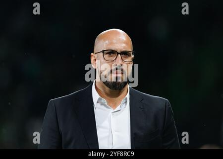 Lisbona, Portogallo. 1 novembre 2024. Jose Faria (CF Estrela Amadora) visto in azione durante la partita Liga Portugal tra le squadre dello Sporting CP e CF Estrela Amadora all'Estadio Jose Alvalade punteggio finale: Sporting CP 5 - 1 CF Estrela Amadora (foto di Maciej Rogowski/SOPA Images/Sipa USA) credito: SIPA USA/Alamy Live News Foto Stock