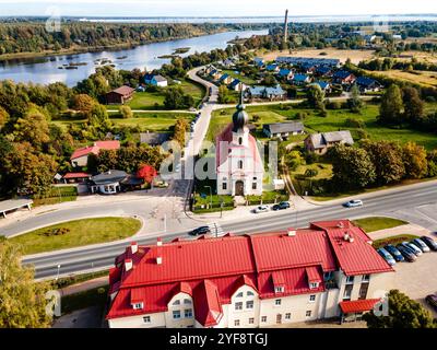 Kekava è una città della Lettonia, nella regione storica di Vidzeme. Vicino al fiume Daugava. Foto Stock