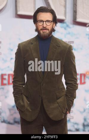 Chris Evans bei der Premiere des Kinofilms "Red One" in UCI Luxe. Berlino, 03.11.2024 Foto Stock