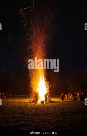 Roman Fort, Wicker Man, Event, Auxilia, Holt, Galles del Nord, Regno Unito. Foto Stock