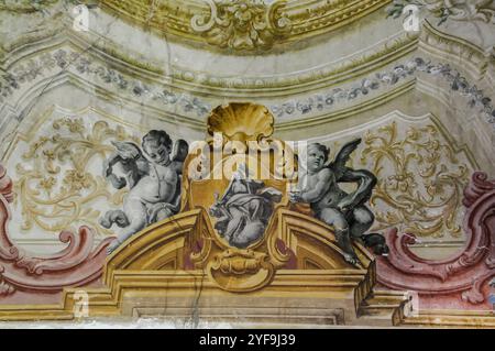 Interni dell'Accademia di Belle Arti di Napoli. Italia Foto Stock