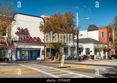 Villaggio di Sag Harbor New York, contea di Suffolk, Hamptons Long Island Foto Stock