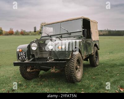 Classic Series 1 Land Rover, VAS477, al Banbury Car & Bike Meet Foto Stock