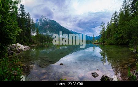 Hintersee a Berchtesgadener Zauberwald Foto Stock