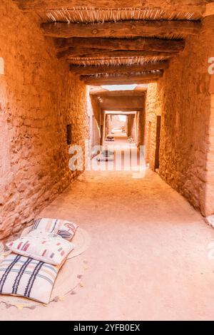 Vecchia strada nella città vecchia di al Ula, Arabia Saudita Foto Stock