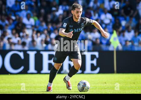 Napoli, Italie. 3 novembre 2024. Billy GILMOUR del Napoli durante il campionato italiano di serie A tra SSC Napoli e Atalanta BC il 3 novembre 2024 allo stadio Diego Armando Maradona di Napoli - foto Matthieu Mirville (M Insabato)/DPPI Credit: DPPI Media/Alamy Live News Foto Stock