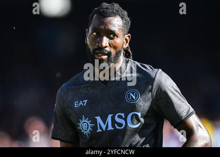 Napoli, Italie. 3 novembre 2024. Frank ANGUISSA del Napoli durante il campionato italiano di serie A tra SSC Napoli e Atalanta BC il 3 novembre 2024 allo stadio Diego Armando Maradona di Napoli - foto Matthieu Mirville (M Insabato)/DPPI Credit: DPPI Media/Alamy Live News Foto Stock