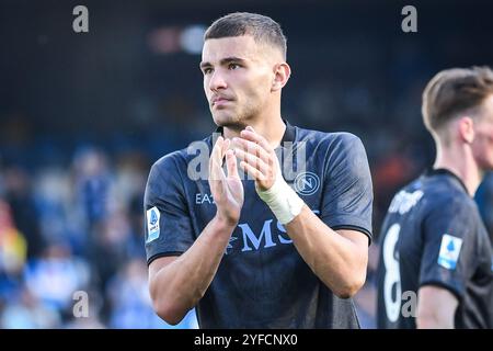 Napoli, Italie. 3 novembre 2024. Alessandro BUONGIORNO del Napoli durante il campionato italiano di serie A tra SSC Napoli e Atalanta BC il 3 novembre 2024 allo stadio Diego Armando Maradona di Napoli - foto Matthieu Mirville (M Insabato)/DPPI Credit: DPPI Media/Alamy Live News Foto Stock