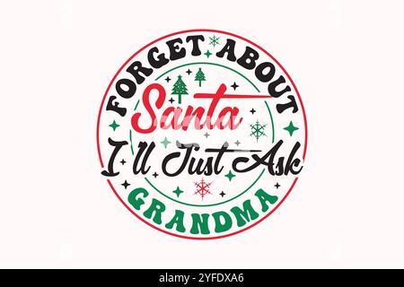 T-shirt natalizia Boho, design SVG Christmas Wenter Illustrazione Vettoriale