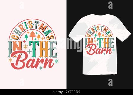 Christmas Pink Dog SVG Design Illustrazione Vettoriale