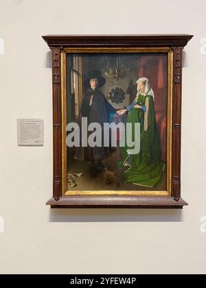 Arnolfini Ritratto Jan Van Eyck 1434 Foto Stock