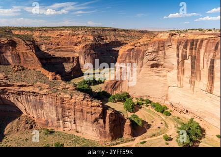 Antelope House Ruin; Antelope House Overlook; Canyon de Chelly National Monument; Arizona; USA Foto Stock