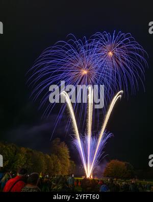 Fuochi d'artificio nell'Oxfordshire Foto Stock