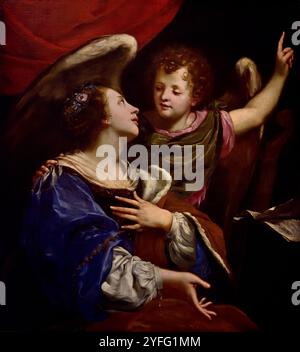 Santa Cecilia con un angelo, 1620–1630, Jacques de Létin, 1597-1661, Troyes, Francia, Francia, ( Museo di Belle Arti Budapest ) Foto Stock
