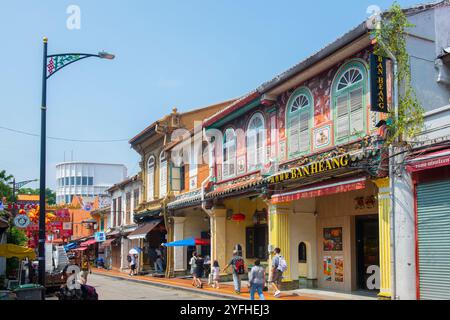 Casa in stile cinese dello stretto in via Jalan Hang Jebat nel centro storico di Malacca, Malesia. Città storiche dello stretto di Malacca è una une Foto Stock