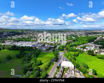 Vista aerea di Edimburgo da Prestonfield con drone Foto Stock